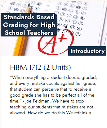 Sign up to implement standards based grading!